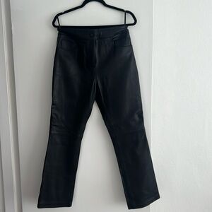 STAND STUDIO Avery Crop Leather Pants NWOT size 40